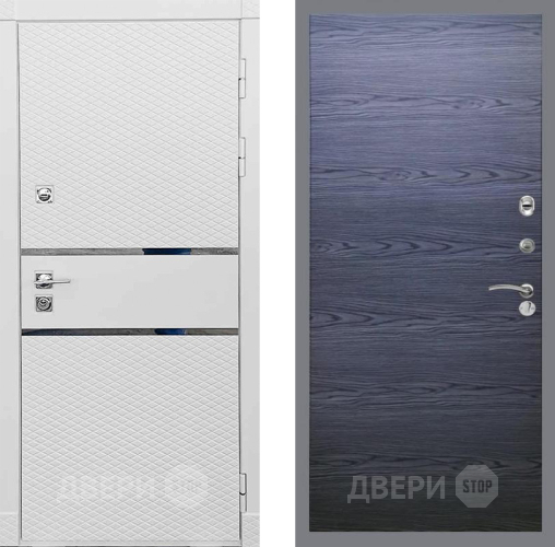 Входная металлическая Дверь Рекс (REX) 15 Силк Сноу GL Дуб тангенальный черный в Наро-Фоминске