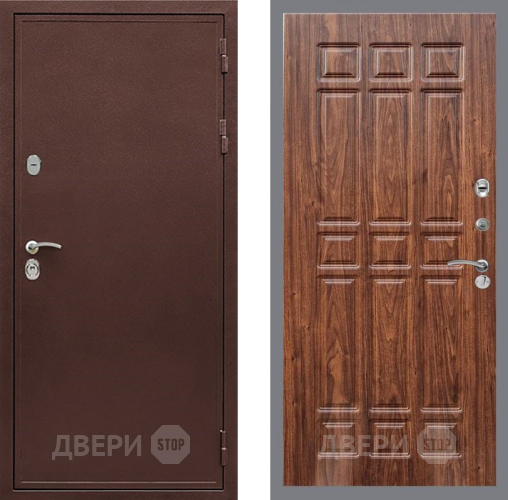 Входная металлическая Дверь Рекс (REX) 5А FL-33 орех тисненый в Наро-Фоминске