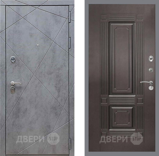 Входная металлическая Дверь Рекс (REX) 13 Бетон Темный FL-2 Венге в Наро-Фоминске
