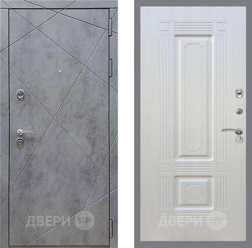 Дверь Рекс (REX) 13 Бетон Темный FL-2 Лиственница беж в Наро-Фоминске