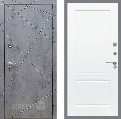 Входная металлическая Дверь Рекс (REX) 13 Бетон Темный FL-117 Силк Сноу в Наро-Фоминске