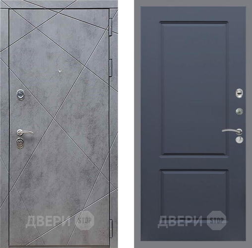 Входная металлическая Дверь Рекс (REX) 13 Бетон Темный FL-117 Силк титан в Наро-Фоминске