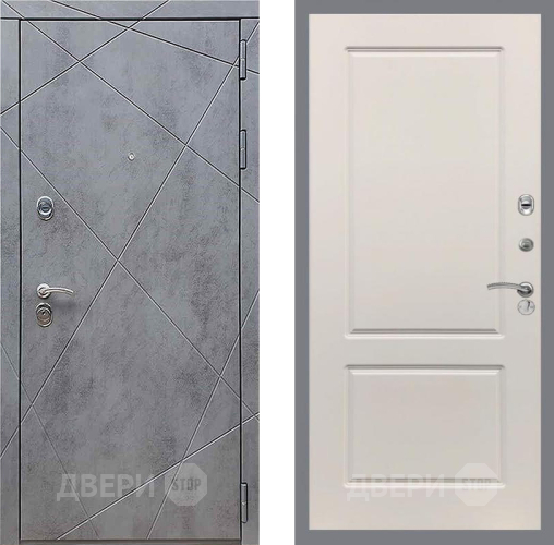 Входная металлическая Дверь Рекс (REX) 13 Бетон Темный FL-117 Шампань в Наро-Фоминске