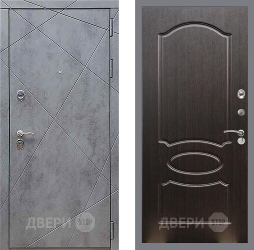 Входная металлическая Дверь Рекс (REX) 13 Бетон Темный FL-128 Венге светлый в Наро-Фоминске