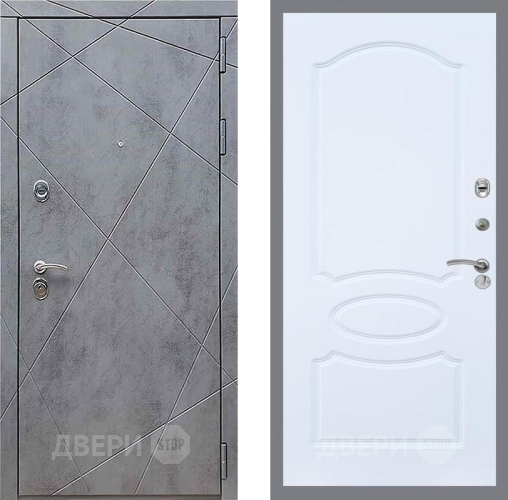 Дверь Рекс (REX) 13 Бетон Темный FL-128 Силк Сноу в Наро-Фоминске