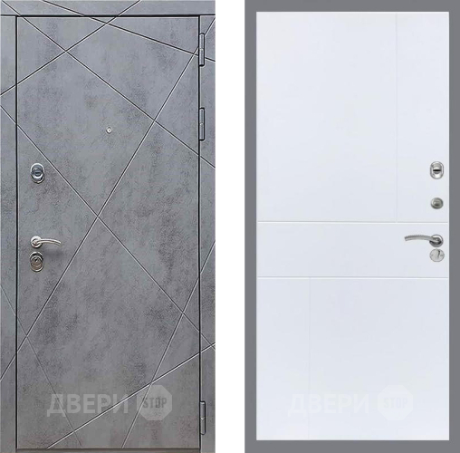 Входная металлическая Дверь Рекс (REX) 13 Бетон Темный FL-290 Силк Сноу в Наро-Фоминске
