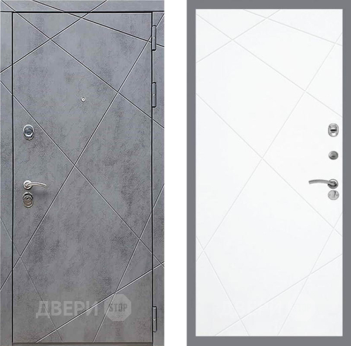 Дверь Рекс (REX) 13 Бетон Темный FL-291 Силк Сноу в Наро-Фоминске