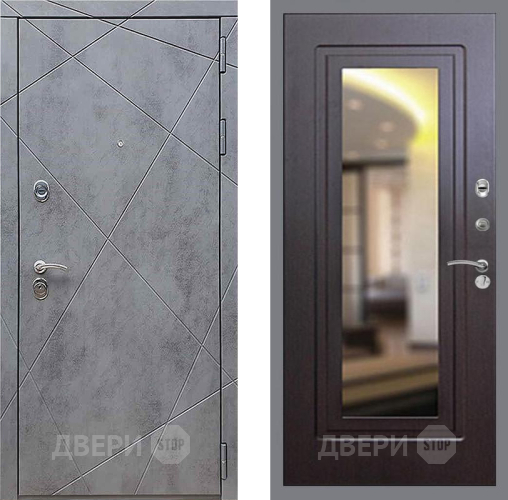 Дверь Рекс (REX) 13 Бетон Темный FLZ-120 Венге в Наро-Фоминске
