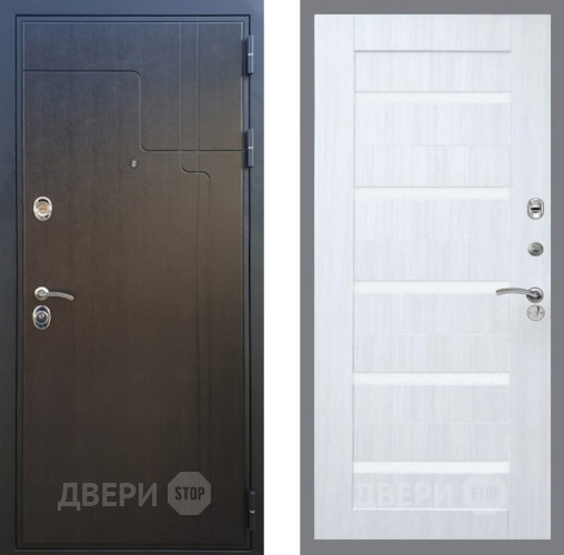 Дверь Рекс (REX) Премиум-246 СБ-14 стекло белое Сандал белый в Наро-Фоминске