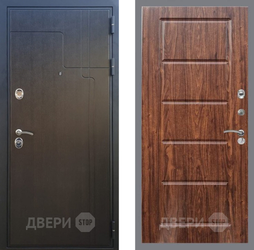 Входная металлическая Дверь Рекс (REX) Премиум-246 FL-39 орех тисненый в Наро-Фоминске