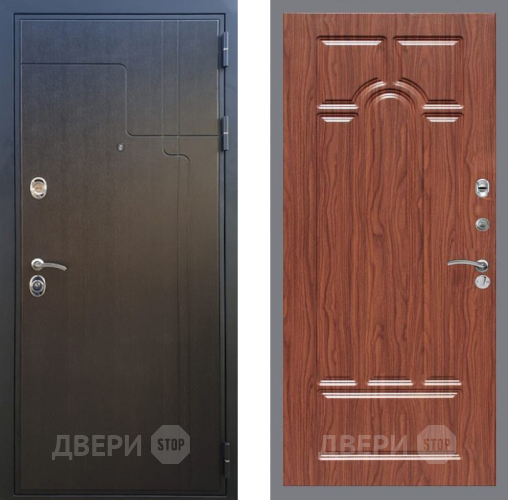 Входная металлическая Дверь Рекс (REX) Премиум-246 FL-58 орех тисненый в Наро-Фоминске