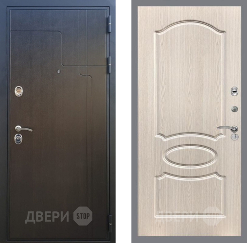 Входная металлическая Дверь Рекс (REX) Премиум-246 FL-128 Беленый дуб в Наро-Фоминске