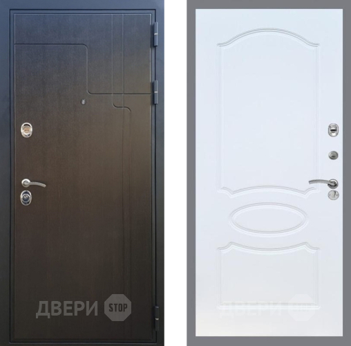 Входная металлическая Дверь Рекс (REX) Премиум-246 FL-128 Белый ясень в Наро-Фоминске