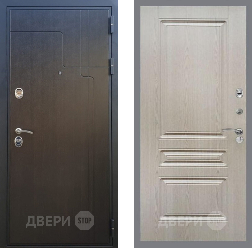 Входная металлическая Дверь Рекс (REX) Премиум-246 FL-243 Беленый дуб в Наро-Фоминске