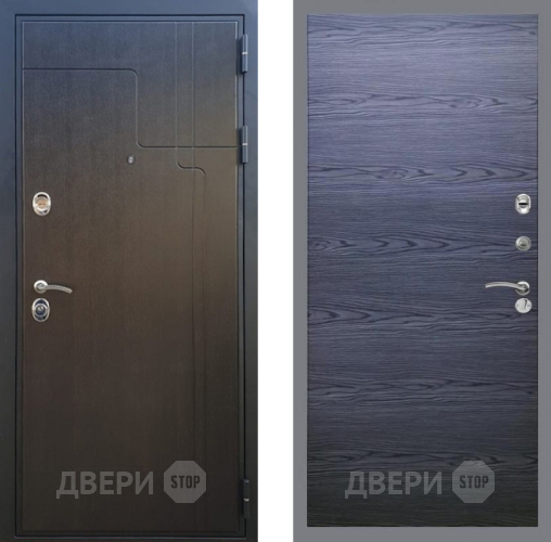 Входная металлическая Дверь Рекс (REX) Премиум-246 GL Дуб тангенальный черный в Наро-Фоминске