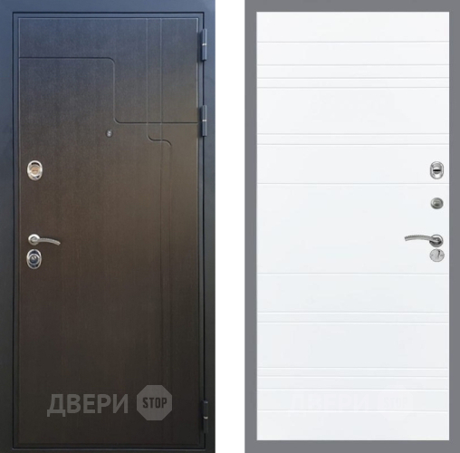 Входная металлическая Дверь Рекс (REX) Премиум-246 Line Силк Сноу в Наро-Фоминске