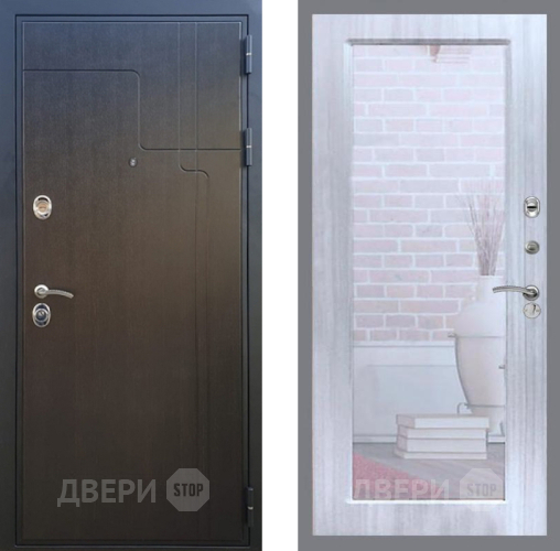 Дверь Рекс (REX) Премиум-246 Зеркало Пастораль Сандал белый в Наро-Фоминске