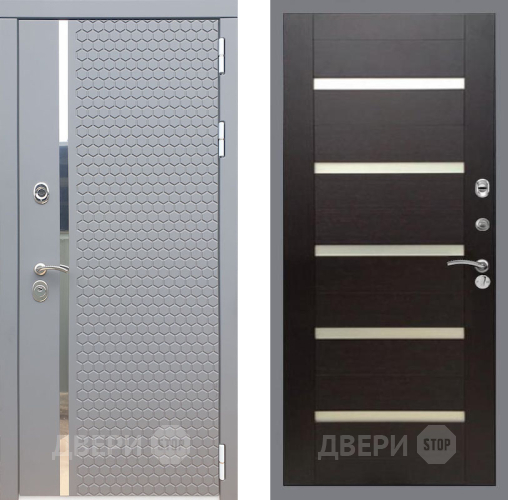 Дверь Рекс (REX) 24 СБ-14 стекло белое венге поперечный в Наро-Фоминске