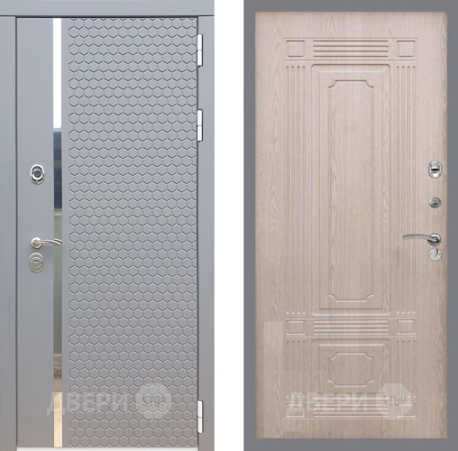 Входная металлическая Дверь Рекс (REX) 24 FL-2 Беленый дуб в Наро-Фоминске