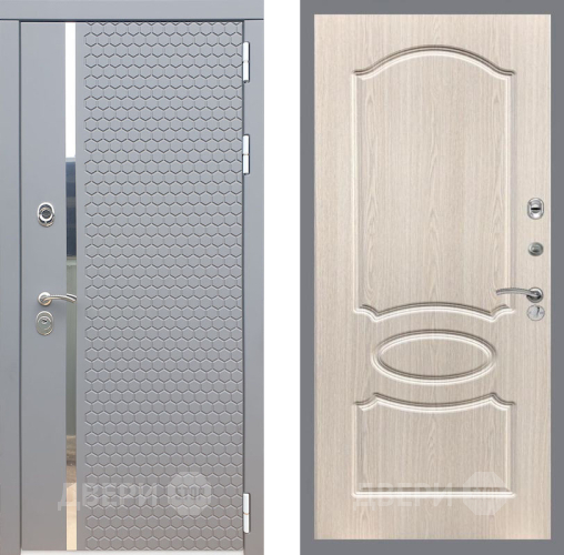 Входная металлическая Дверь Рекс (REX) 24 FL-128 Беленый дуб в Наро-Фоминске
