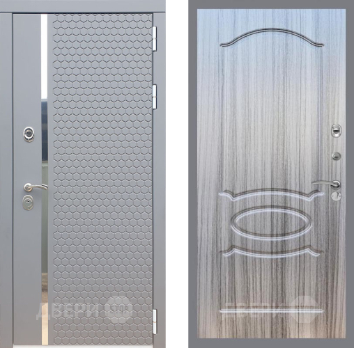 Входная металлическая Дверь Рекс (REX) 24 FL-128 Сандал грей в Наро-Фоминске
