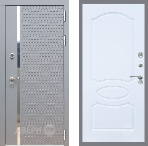 Входная металлическая Дверь Рекс (REX) 24 FL-128 Силк Сноу в Наро-Фоминске