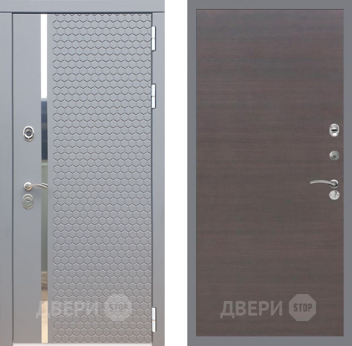 Входная металлическая Дверь Рекс (REX) 24 GL венге поперечный в Наро-Фоминске