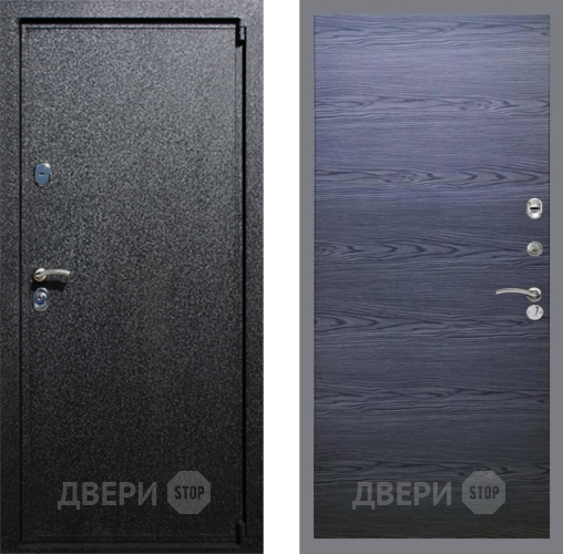 Входная металлическая Дверь Рекс (REX) 3 GL Дуб тангенальный черный в Наро-Фоминске