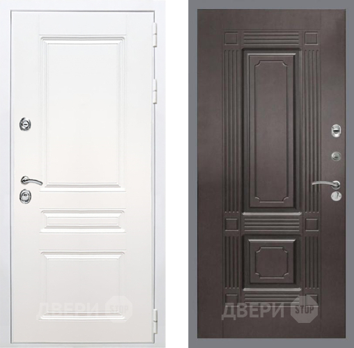 Входная металлическая Дверь Рекс (REX) Премиум-н Силк Сноу FL-2 Венге в Наро-Фоминске