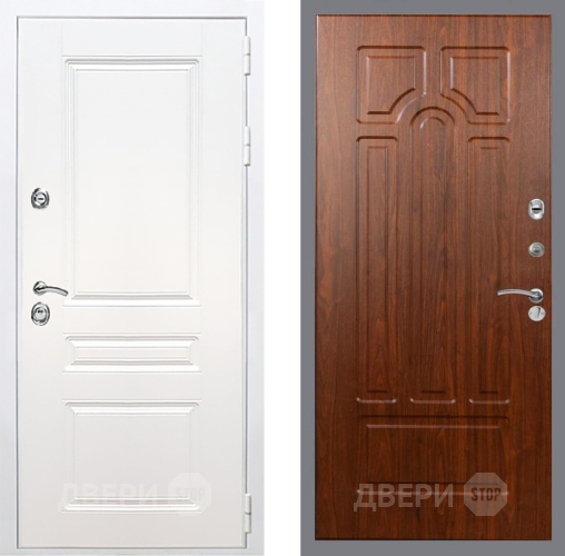 Входная металлическая Дверь Рекс (REX) Премиум-н Силк Сноу FL-58 Морёная берёза в Наро-Фоминске