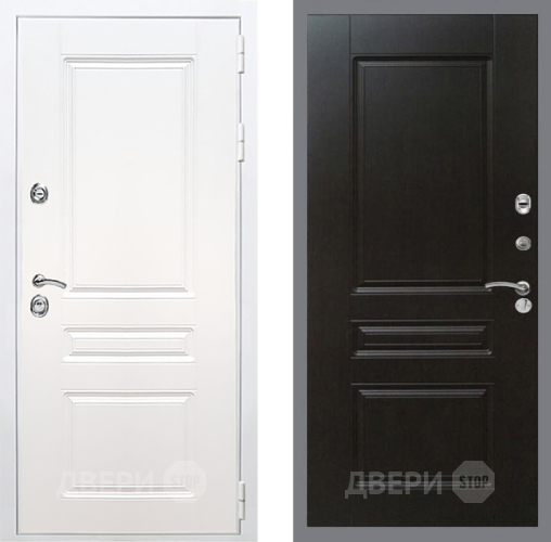 Входная металлическая Дверь Рекс (REX) Премиум-н Силк Сноу FL-243 Венге в Наро-Фоминске