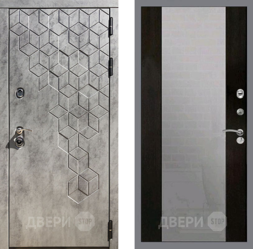 Входная металлическая Дверь Рекс (REX) 23 СБ-16 Зеркало Венге в Наро-Фоминске