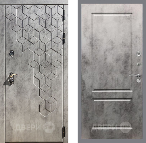 Входная металлическая Дверь Рекс (REX) 23 FL-117 Бетон темный в Наро-Фоминске