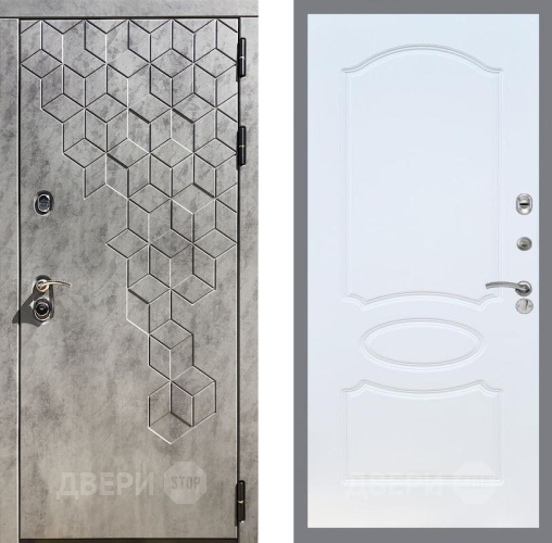 Входная металлическая Дверь Рекс (REX) 23 FL-128 Белый ясень в Наро-Фоминске