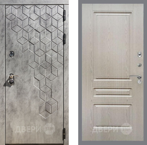 Входная металлическая Дверь Рекс (REX) 23 FL-243 Беленый дуб в Наро-Фоминске