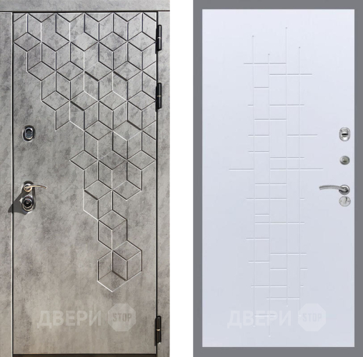 Входная металлическая Дверь Рекс (REX) 23 FL-289 Белый ясень в Наро-Фоминске