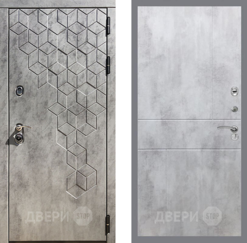 Входная металлическая Дверь Рекс (REX) 23 FL-290 Бетон светлый в Наро-Фоминске