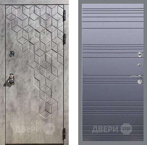 Дверь Рекс (REX) 23 Line Силк титан в Наро-Фоминске
