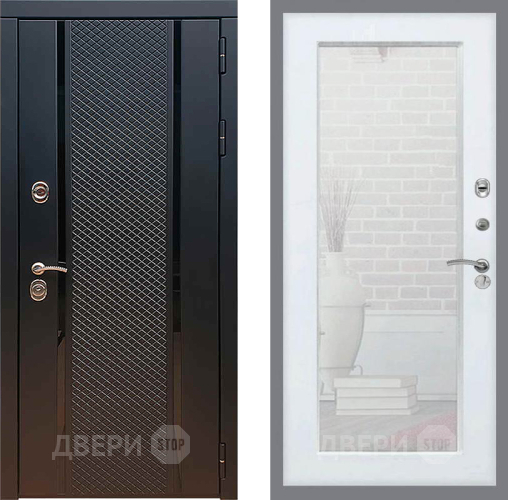 Дверь Рекс (REX) 25 Зеркало Пастораль Белый ясень в Наро-Фоминске
