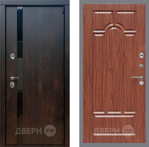 Входная металлическая Дверь Рекс (REX) 26 FL-58 орех тисненый в Наро-Фоминске