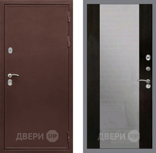 Входная металлическая Дверь Рекс (REX) 5 металл 3 мм СБ-16 Зеркало Венге в Наро-Фоминске