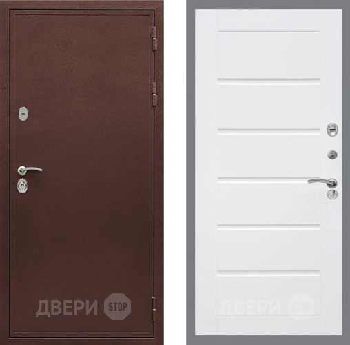 Дверь Рекс (REX) 5 металл 3 мм Сити Белый ясень в Наро-Фоминске