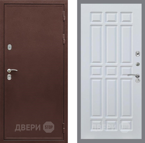 Входная металлическая Дверь Рекс (REX) 5 металл 3 мм FL-33 Белый ясень в Наро-Фоминске
