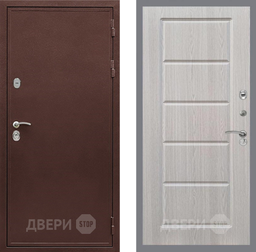 Входная металлическая Дверь Рекс (REX) 5 металл 3 мм FL-39 Беленый дуб в Наро-Фоминске