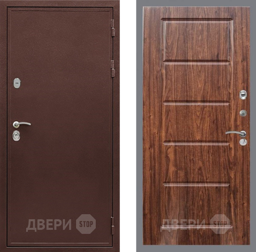 Дверь Рекс (REX) 5 металл 3 мм FL-39 орех тисненый в Наро-Фоминске