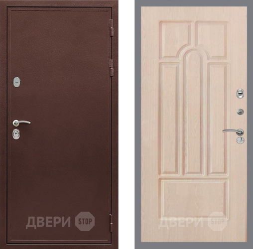 Входная металлическая Дверь Рекс (REX) 5 металл 3 мм FL-58 Беленый дуб в Наро-Фоминске