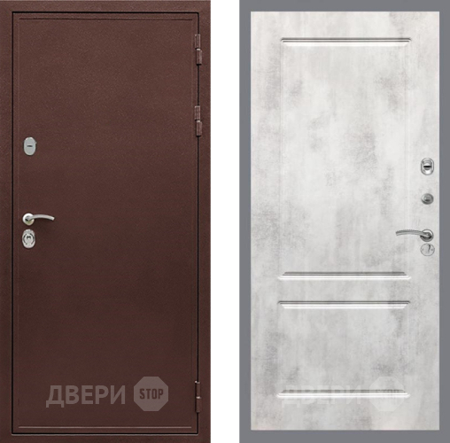 Дверь Рекс (REX) 5 металл 3 мм FL-117 Бетон светлый в Наро-Фоминске
