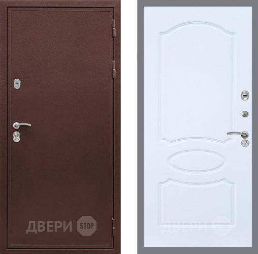 Дверь Рекс (REX) 5 металл 3 мм FL-128 Силк Сноу в Наро-Фоминске