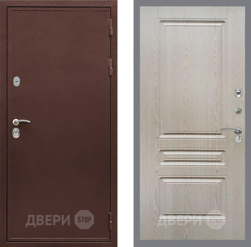 Входная металлическая Дверь Рекс (REX) 5 металл 3 мм FL-243 Беленый дуб в Наро-Фоминске