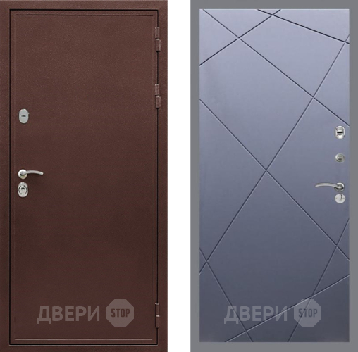 Дверь Рекс (REX) 5 металл 3 мм FL-291 Силк титан в Наро-Фоминске